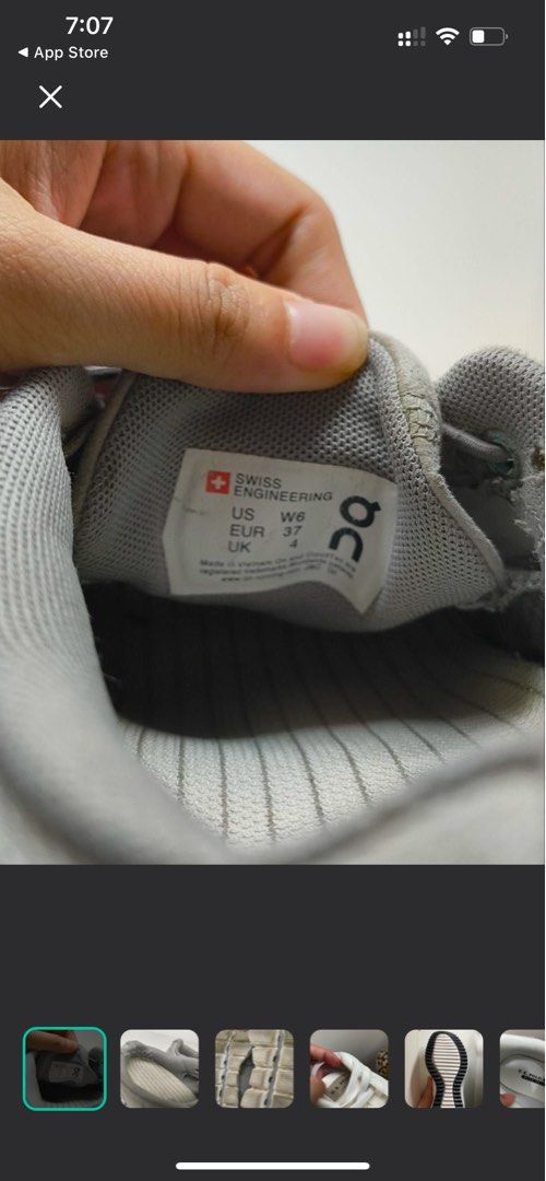 ON CLOUD 5 (Category: Sneakers) located in Davao. Submitted by declutterstuff01 (Listing ID 1379245952, Image 2). Description: RFS: too many running shoes already Free SF!.