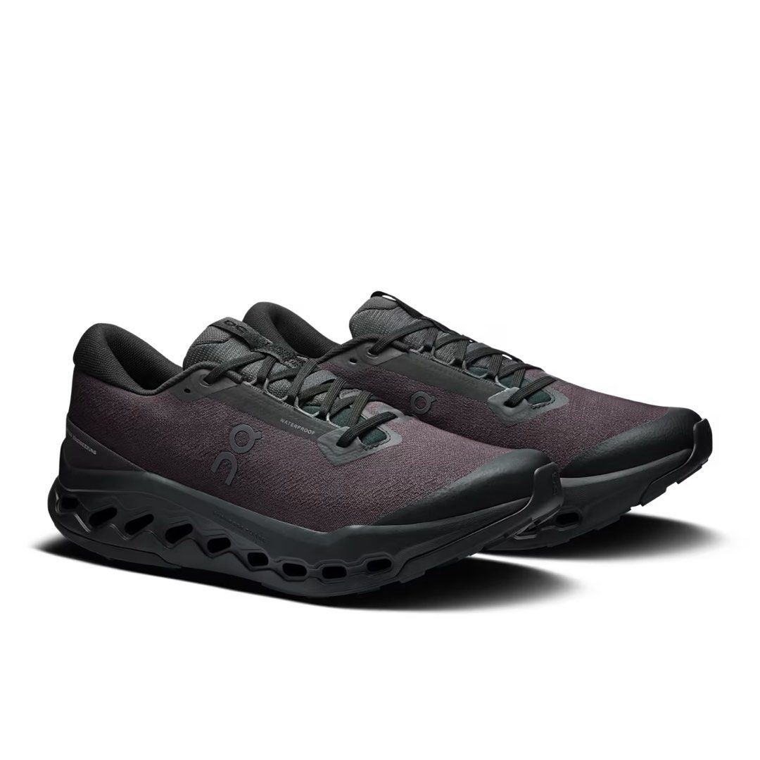 ON Cloudsurfer Trail 2 Waterproof Mens Black/Black (Category: Sneakers) located in Santa Rosa. Submitted by miqboutique (Listing ID 1379209505, Image 1). Description: New Release✨ ON Cloudsurfer Trail 2 Waterproof Mens Black/Black 25-31cm ₱10,900 + SF • ETA July 2nd-3rd wk • 3K DP required • Guaranteed Original Fb page: Miq's Boutique.