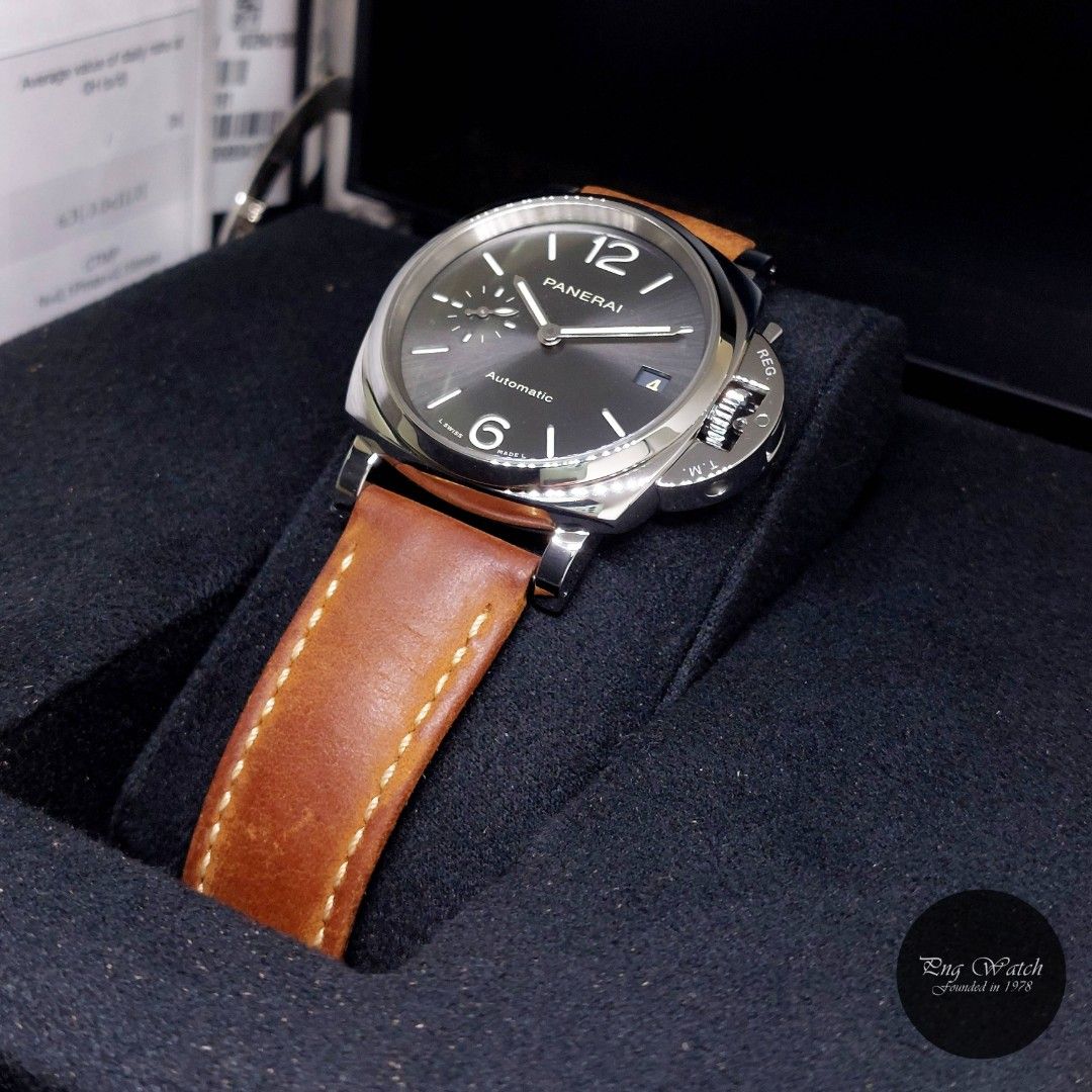Panerai 38mm Automatic Grey Dial 3 Days Luminor Due PAM755 PAM00755 ...