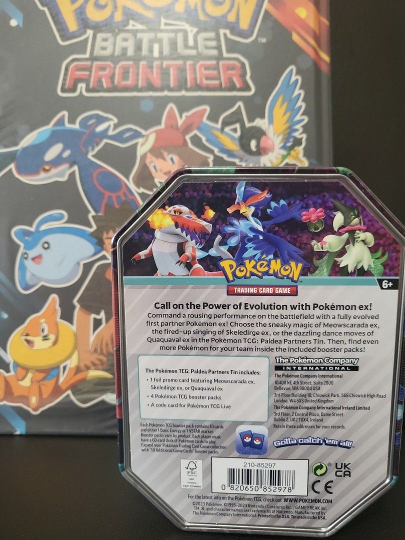 pokemon trading card game paldea partners tin Pokemon Paldea Partners Tin – KardPorium main image 0