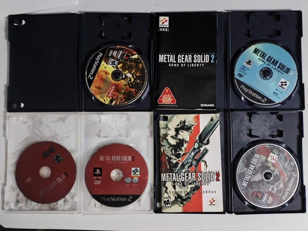 PS2 Metal Gear Solid Bundle 🔥 for only ₱2,500 (Category: PlayStation) located in Bangued. Submitted by mastershipper (Listing ID 1379214175, Image 2). Description: Metal Gear Solid Bundle for only ₱2,500 Bundle includes the ff: Metal Gear Solid 2 with Manual (NTSC U/C) Metal Gear Solid 2 (2 Disc)(PAL) Metal Gear Solid 2 with Manual (NTSC-J) Metal Gear Solid 3 Snake Eater (NTSC U/C) Bundle includes all 3 of the MGS 2 releases so its an instant co