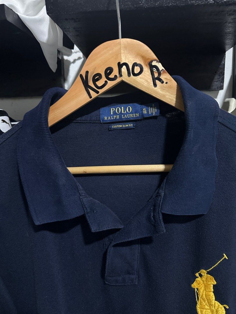 Ralph Lauren big Pony navy blue (Category: Tshirts & Polo Shirts ) located in Cabanatuan. Submitted by keenows (Listing ID 1379241689, Image 3). Description: Ralph Lauren big pony Navy Blue Good condition XL on tag 22X29 8.5-9/10 color rate ISSUE: slight discoloration (see pics) 500+sf firm.