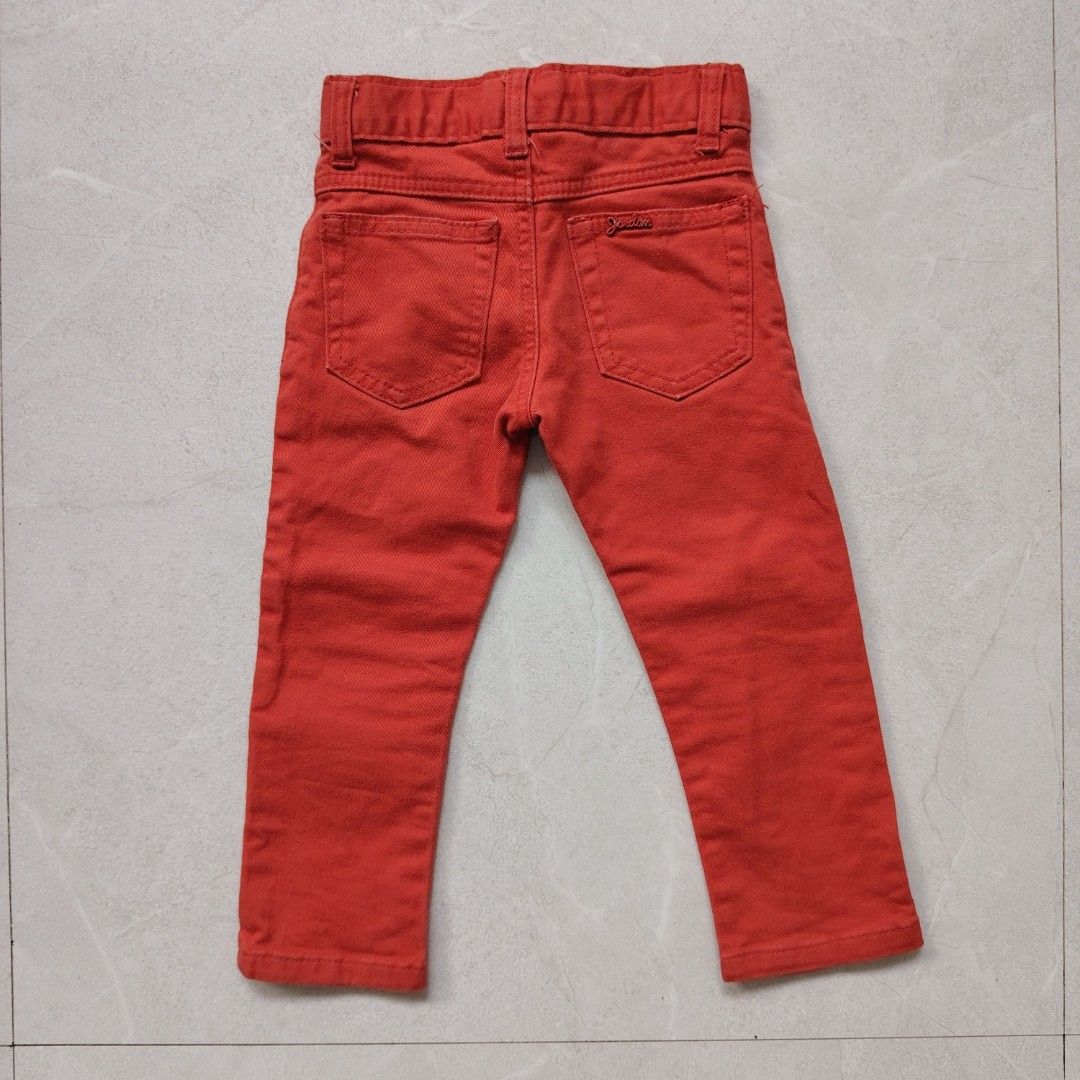 Red Denim Pants for 1 to 3 years old (Category: Babies & Kids Fashion) located in Rizal. Submitted by acs_747 (Listing ID 1379214375, Image 2). Description: Red Denim Pants for 1 to 3 years old. Waistband is adjustable with buttons and garter..