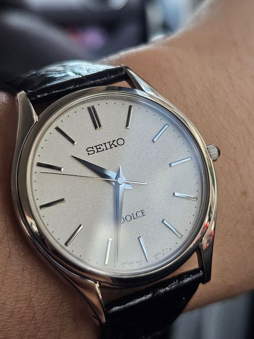 Seiko Dolce SACM171 (Category: Men's Watches) located in Manila. Submitted by d.manuel (Listing ID 1379190102, Image 1). Description: Seiko Dolce SACM171 • JDM • 8J41 HAQ movement, 33mm case size, sapphire crystal • Purchased on April 2, 2025 • Box and papers • RFS: Reducing collection.