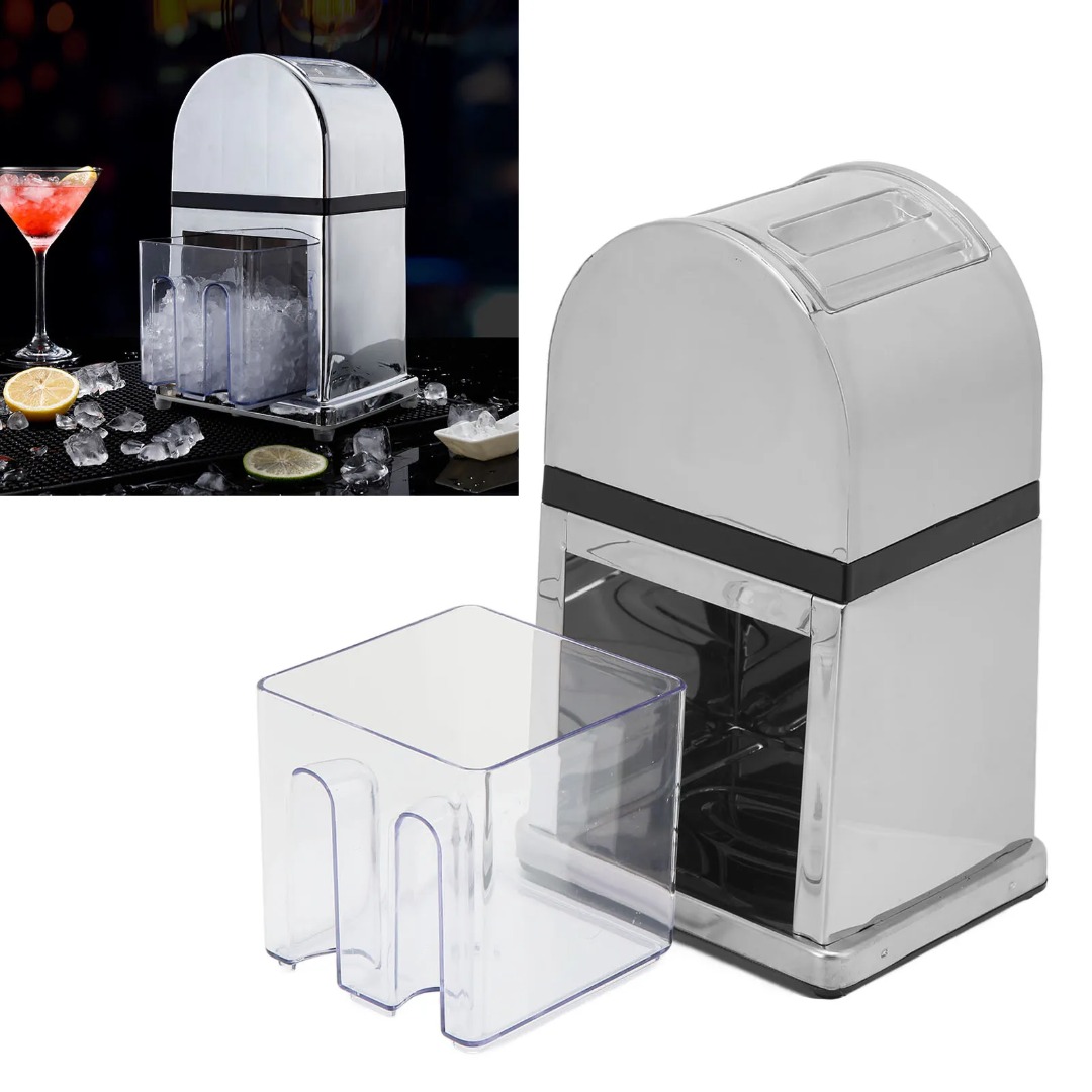 Shaved Ice Machine Ice Crusher Manual Labor Saving Hand Crank Crushed ...