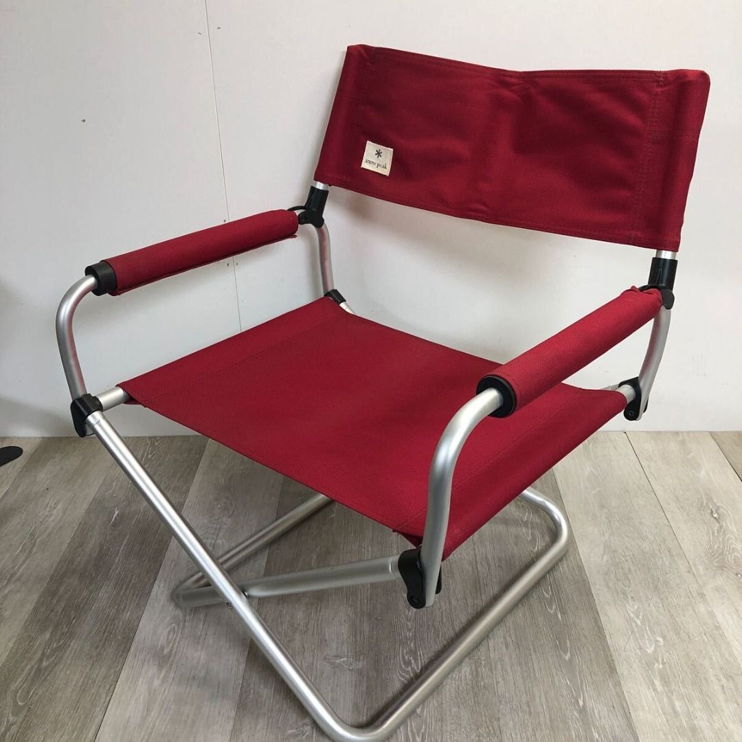Snow Peak FD LOW Chair Low Chair Chair Red Camping Outdoor Folding ...