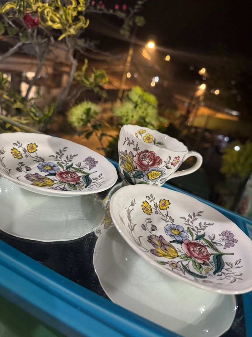 Spode Copeland three piece (Category: Coffee & Tea Tableware) located in Davao. Submitted by parteawares2 (Listing ID 1379145723, Image 1). Description: Two pieces saucers and one cup Spode Copeland made in England .