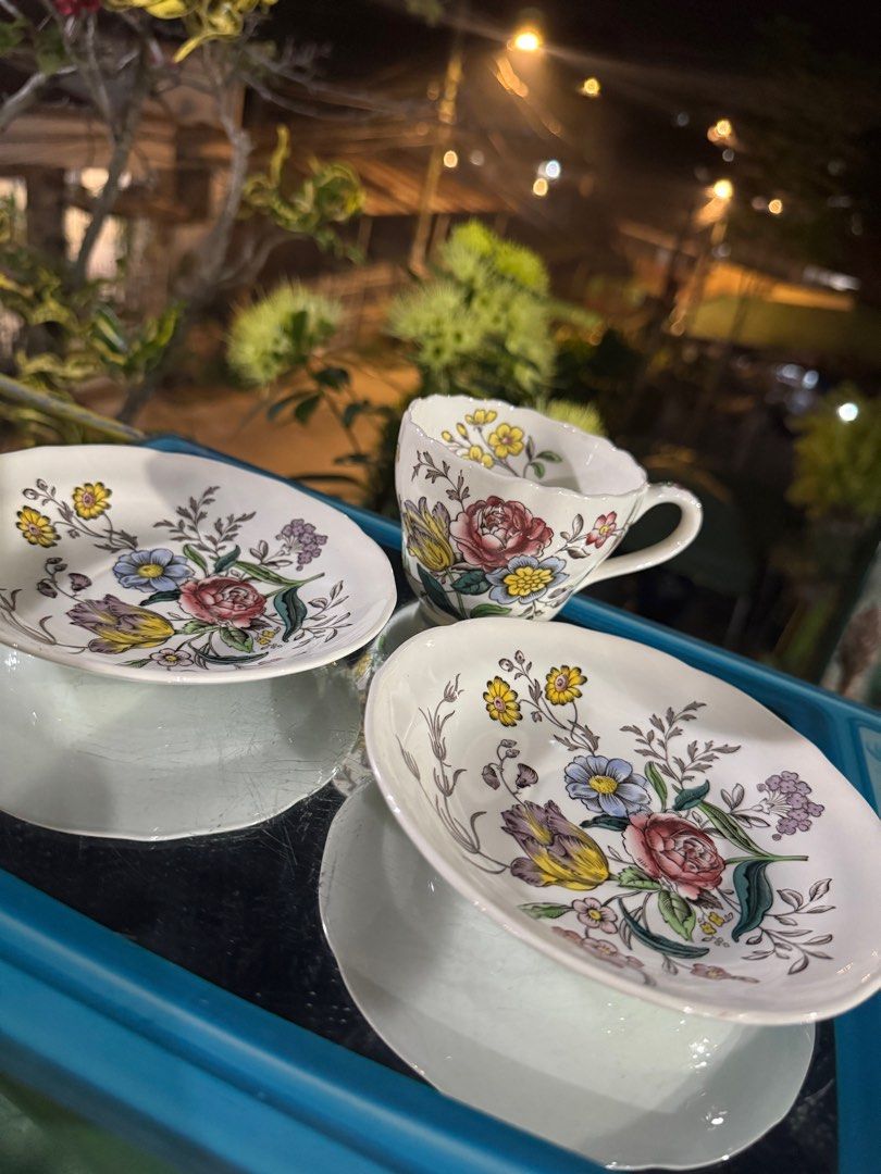 Spode Copeland three piece (Category: Coffee & Tea Tableware) located in Davao. Submitted by parteawares2 (Listing ID 1379145723, Image 2). Description: Two pieces saucers and one cup Spode Copeland made in England .