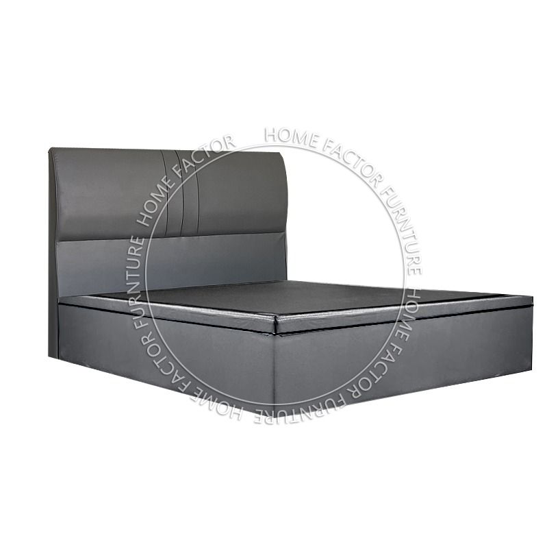Storage Bed Frame High-Quality Hydraulic System Wooden Internal ...
