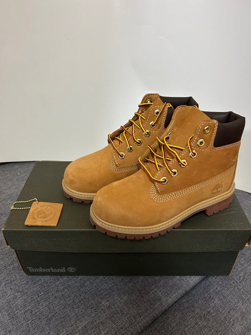 由 t.guan (刊登 ID 1379286055，圖片 1) 提交，位於 台中市 (Taichung) 的 Timberland 靴子 (類別：嬰兒及兒童流行時尚)，說明：鞋底長23公分。