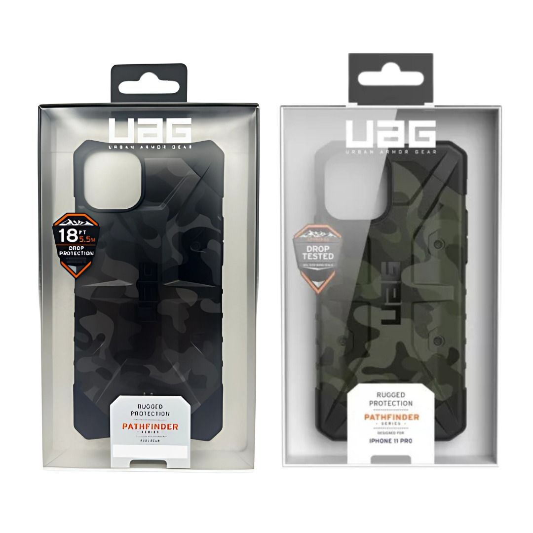 UAG Pathfinder Series IPhone 11 Pro Case (Category: Cases & Sleeves) located in Manila. Submitted by dealdashdepot (Listing ID 1377549211, Image 1). Description: Available: Midnight Camo (Black) Forest Camo (Green) Condition: The product itself is in pristine condition, untouched by any harm or wear. Even though the packaging may be open or slightly damaged, the item itself is like new and fully ready to perform its intended function perfectly. D