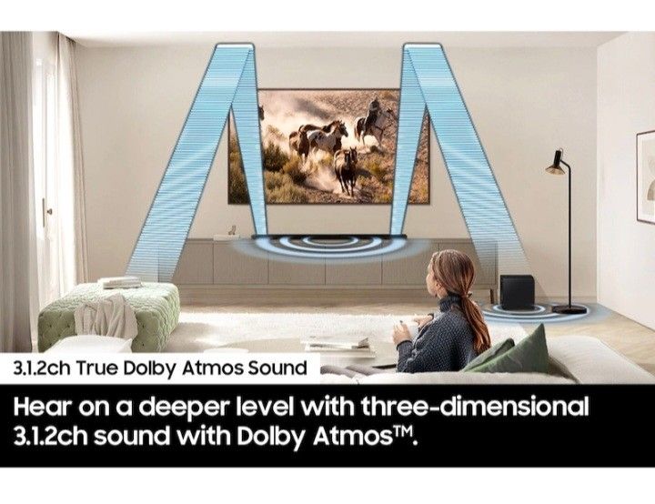 Ultra Slim Soundbar HW-S800D 3.1.2CH Dolby Atmos Sound With Wireless Active Subwoofer63205306255361114