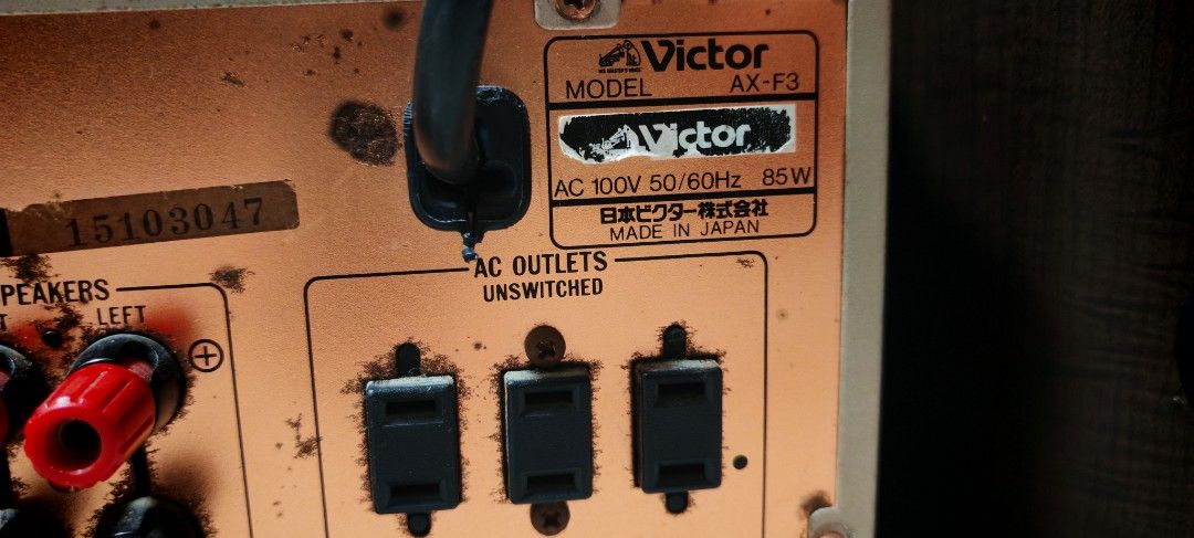 Victor(JVC ) Integrated STEREO AMPLIFIER MODEL AX-F3, 音響器材