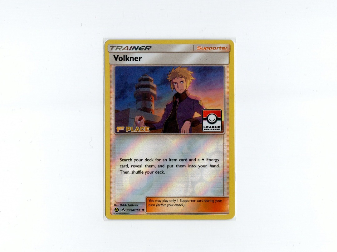 Volkner 1st Place Stamped Card Pokemon League Competition Promo ...