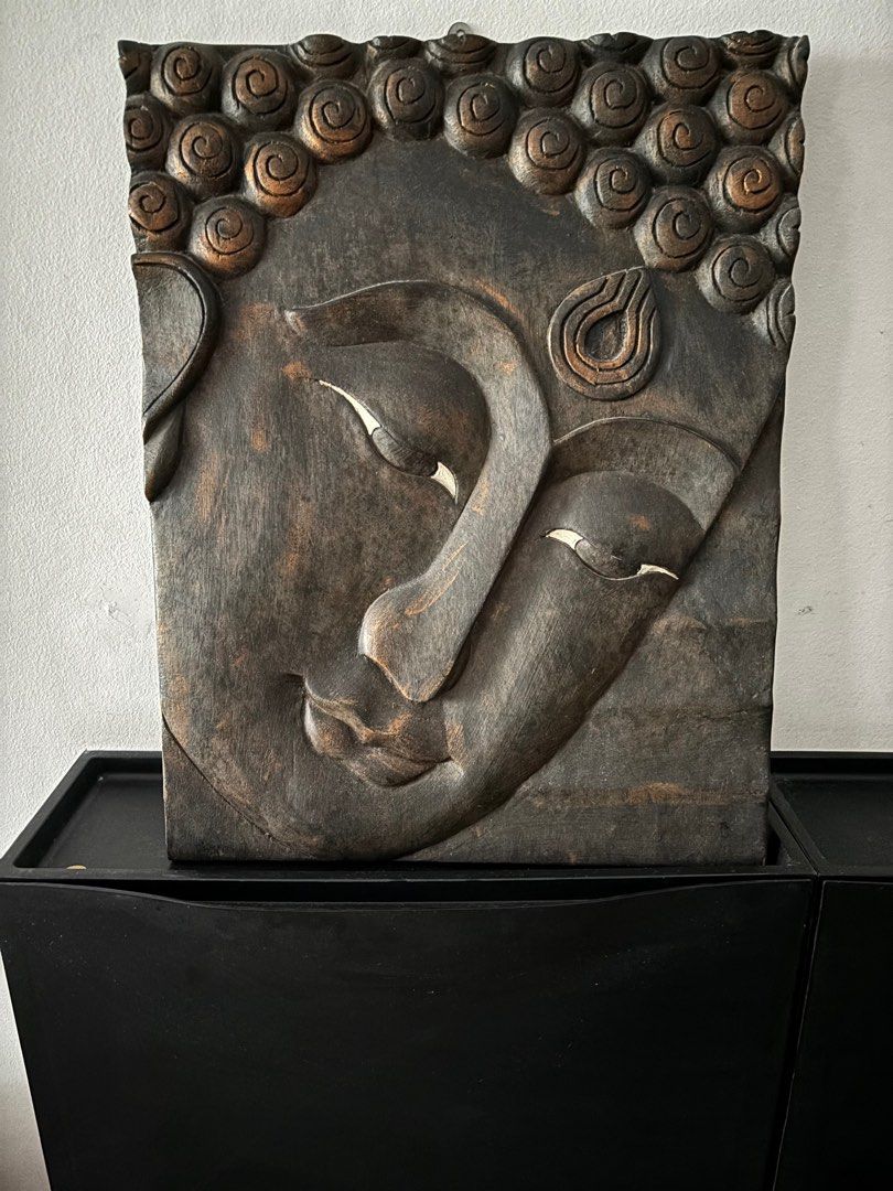 Wooden Buddha Wall Art