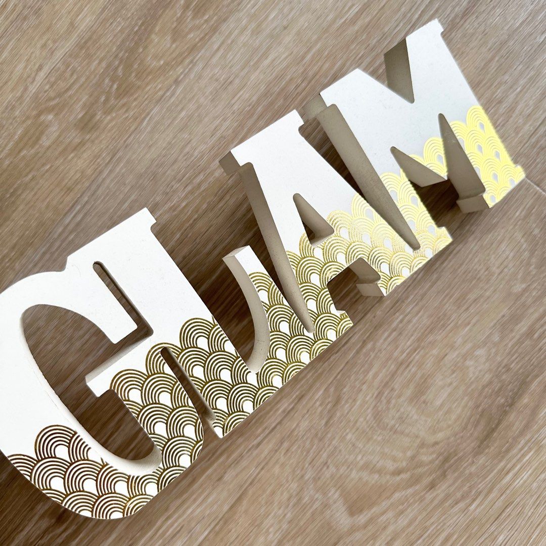 Wooden Trays and Decorative Letters