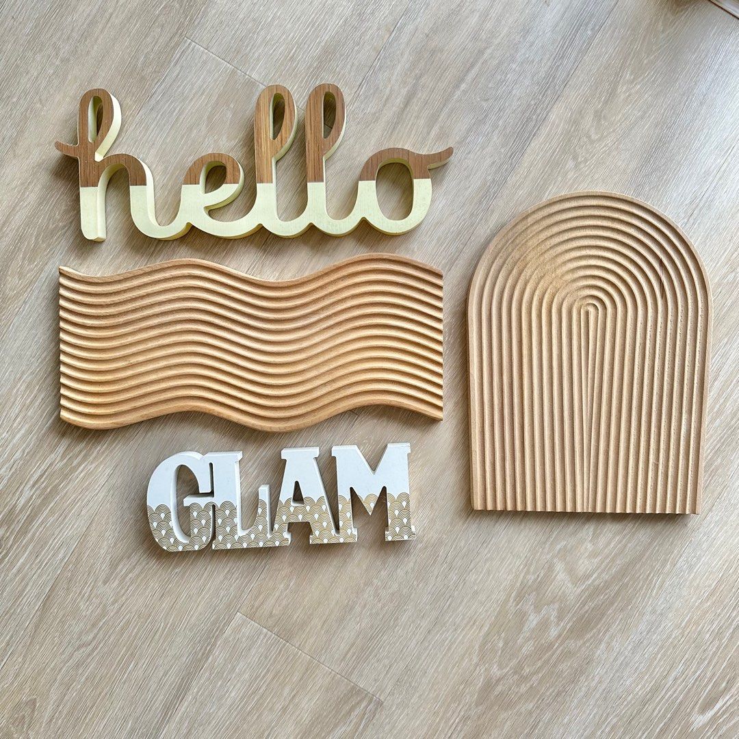 Wooden Wall Decor Trays and Display