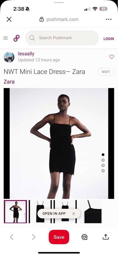 Zara lace dress (Category: Dresses) located in Orani. Submitted by leannejoyful (Listing ID 1379215193, Image 3). Description: Available size: Small.