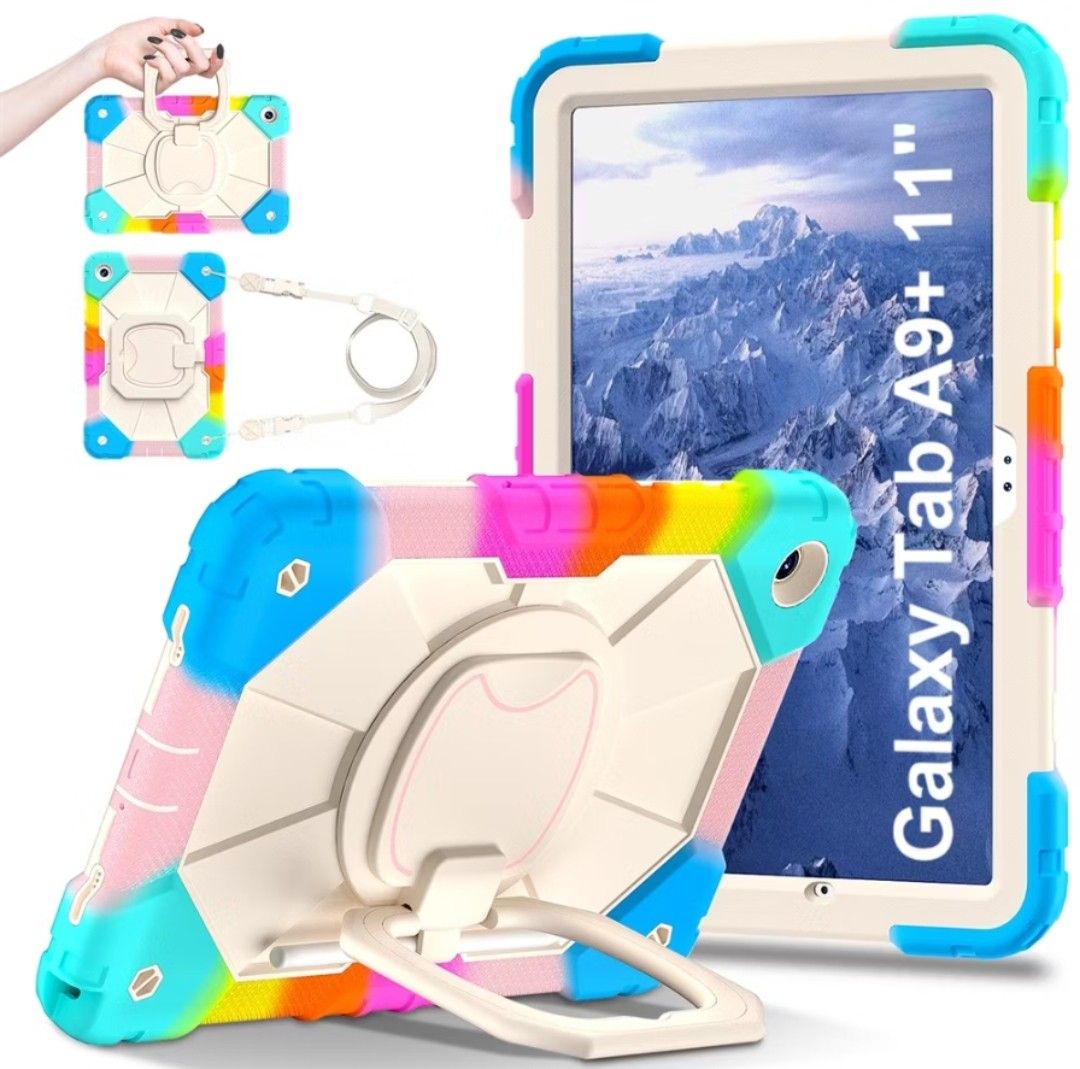 11" Case For Samsung Tab A9 A9+ A9plus Tablet Protective Case Big bracelet 360 Rotating Bracket Fall prevention anti scratch (Category: Other Accessories) located in Singapore. Submitted by syedamir1289081 (Listing ID 1379479784, Image 1). Description: 11" A9+ Case For Samsung Tab A9 A9+ A9plus Tablet Protective Case Big bracelet 360 Rotating Bracket Fall prevention anti scratch.