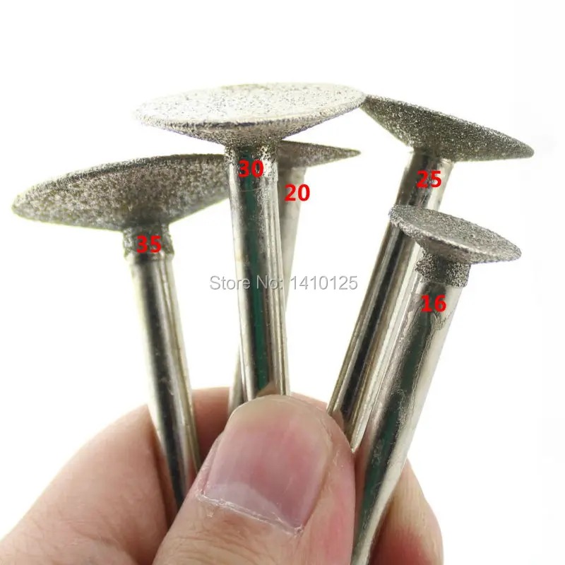 16 20 25 30 35 mm NAIL HEAD SHAPE Diamond Grinding Needle Bit Mounted ...