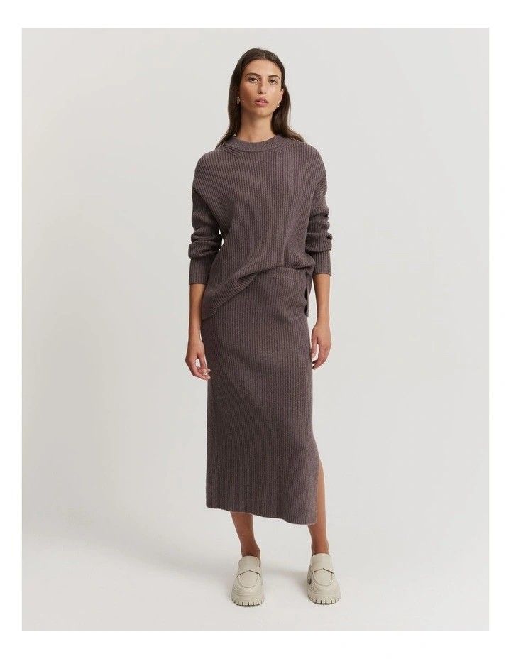 2 Piece - Country Road Wool Cashmere Blend Rib Knit Top&Skirt (Category: Women's Clothes) located in Sydney. Submitted by desirably (Listing ID 1379513905, Image 1). Description: 2 Piece - Country Road Wool Cashmere Blend Rib Knit Top and matching Skirt for $90. Both Size M but have shrunk in wash(as pictured), so would best fit Size 6-8. Lightly worn&in wonderful condition. Thick and warm fabric, slim fit skirt with side split detail. Perfect to