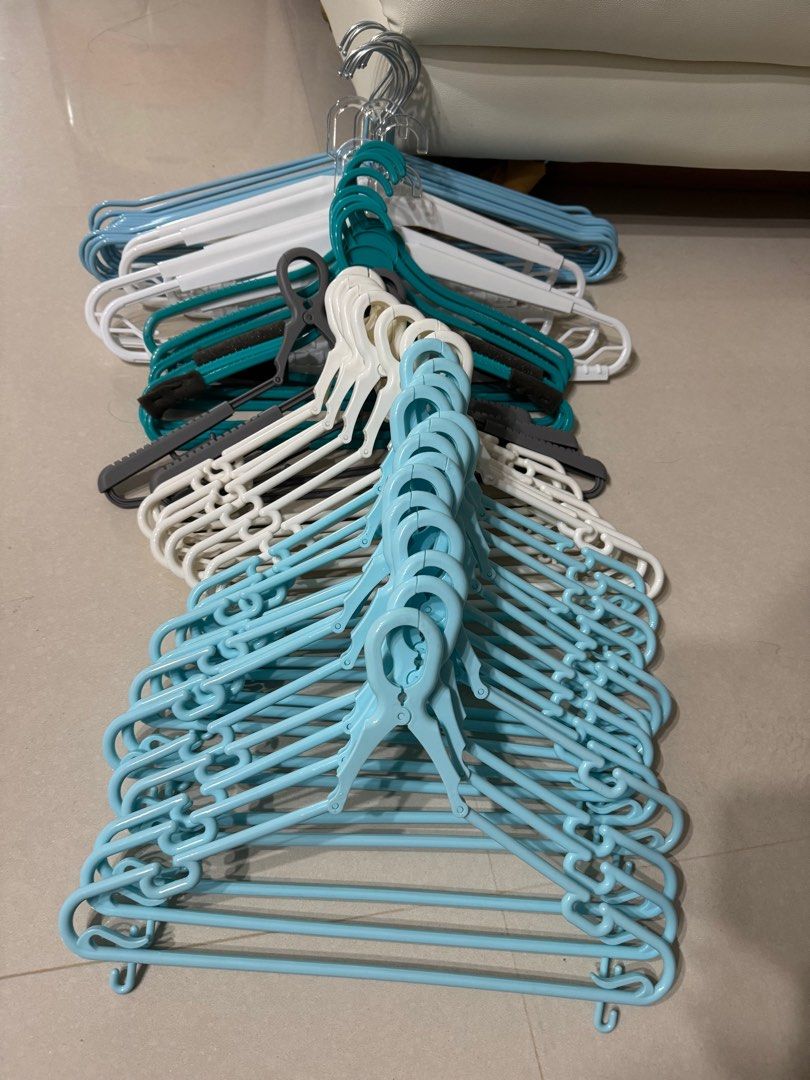 48 various hangers