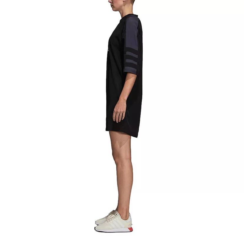 Adidas Trefoil Black T-shirt Dress