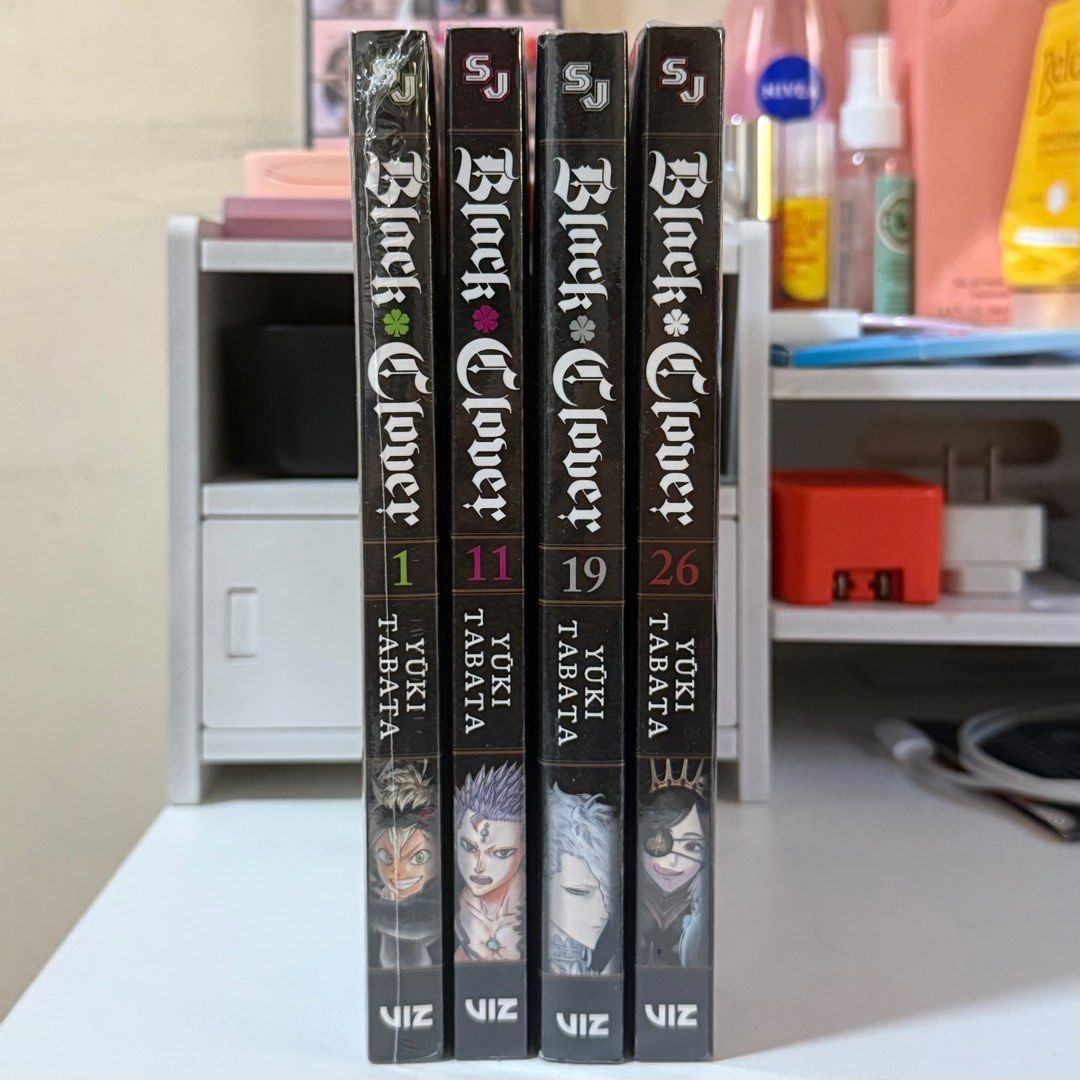 Black Clover, Vol. 11 (Paperback) by Yuki Tabata (Category: Comics & Manga) located in Marikina City. Submitted by moniescart (Listing ID 1379505301, Image 3). Description: — In good condition — Never been used or opened — Purchased from Fully Booked — Original price indicated at the back I have the following volumes as well: Vol. 1 - 450 Vol. 19 - 450 (op: 519) Vol. 26 - 450 (op: 499) — Take ALL four volumes for 1,600 MOP: Gcash MOD: SDD if with