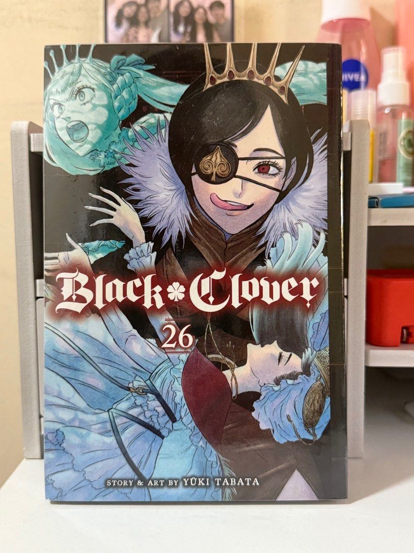 Black Clover, Vol. 26 (Paperback) by Yuki Tabata (Category: Comics & Manga) located in Marikina City. Submitted by moniescart (Listing ID 1379506119, Image 1). Description: — In good condition — Never been used or opened — Purchased from Fully Booked — Original price indicated at the back I have the following volumes as well: Vol. 1 - 450 Vol. 11 - 450 (op: 519) Vol. 19 - 450 (op: 519) — Take ALL four volumes for 1,600 MOP: Gcash MOD: SDD if with