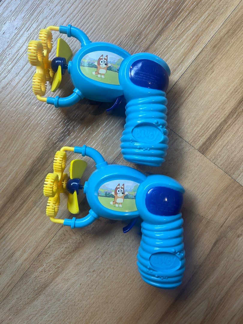 BLUEY bubble gun ( no box) (Category: Kids Toys) located in Quezon. Submitted by smallville.ph (Listing ID 1378888983, Image 3). Description: 2 pieces available for this ~No box ~ used once only 📍Quezon City ✅MOP Gcash, maya / bank transfer .