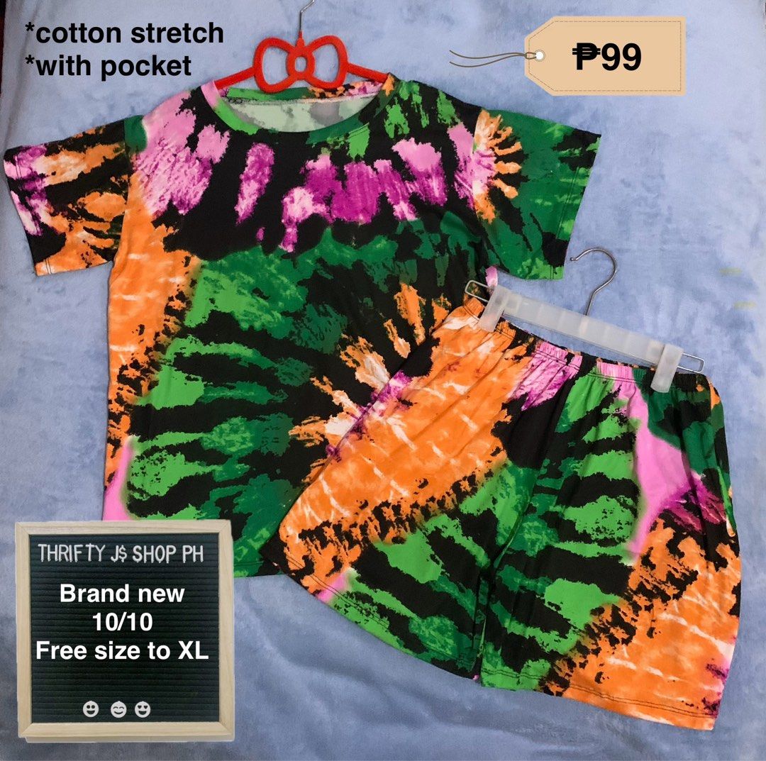 Brand New Terno Pambahay (Category: Sets or Coordinates) located in Santa Rosa. Submitted by thriftyjs (Listing ID 1379416030, Image 2). Description: BRAND NEW PAIRED TEES & SHORTS and SUMMER DRESS Size: Free Size up to XL Price: ₱99-₱129 10/10 Condition Details are in the photos Location: Sta. Rosa, Laguna MOP: Gcash MOD: J&T DM us with a SCREENSHOT of your orders or inquiries.