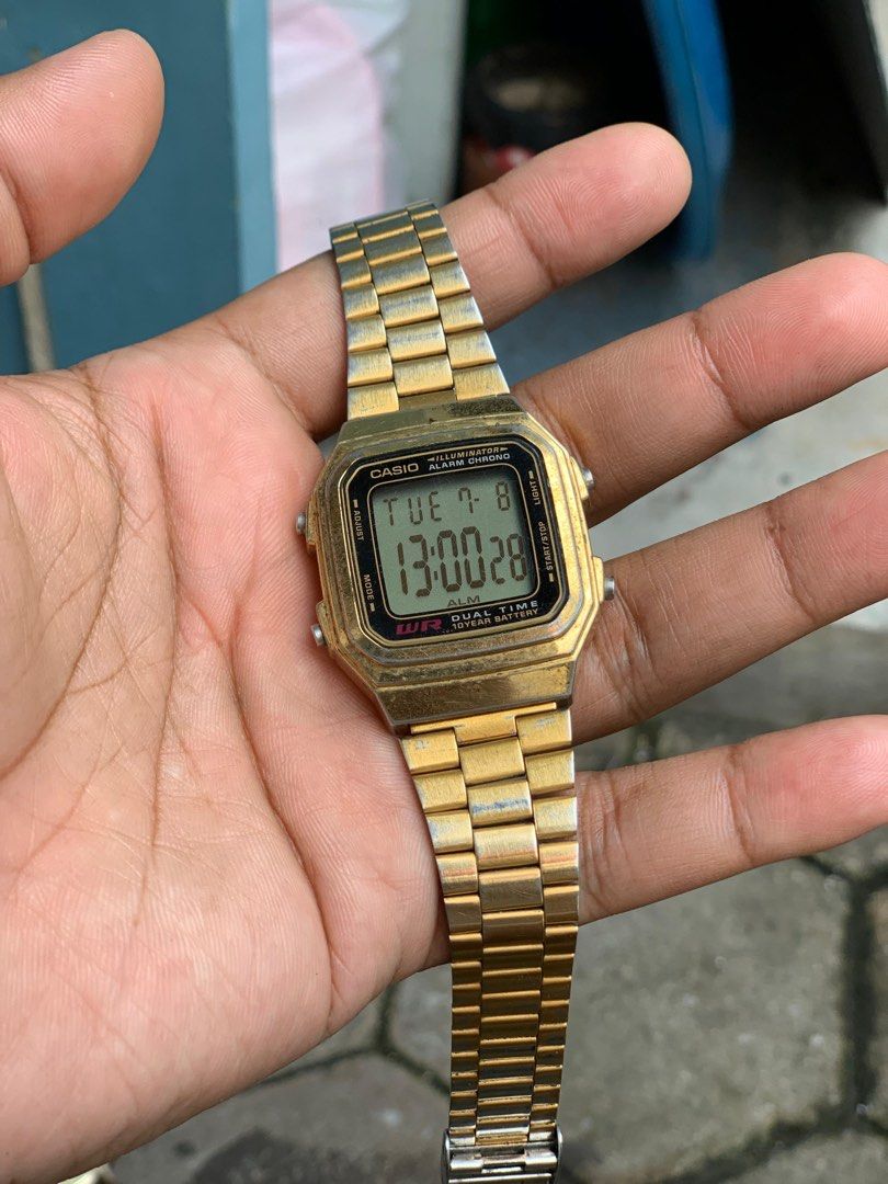 Casio a178w, Fesyen Pria, Jam Tangan di Carousell