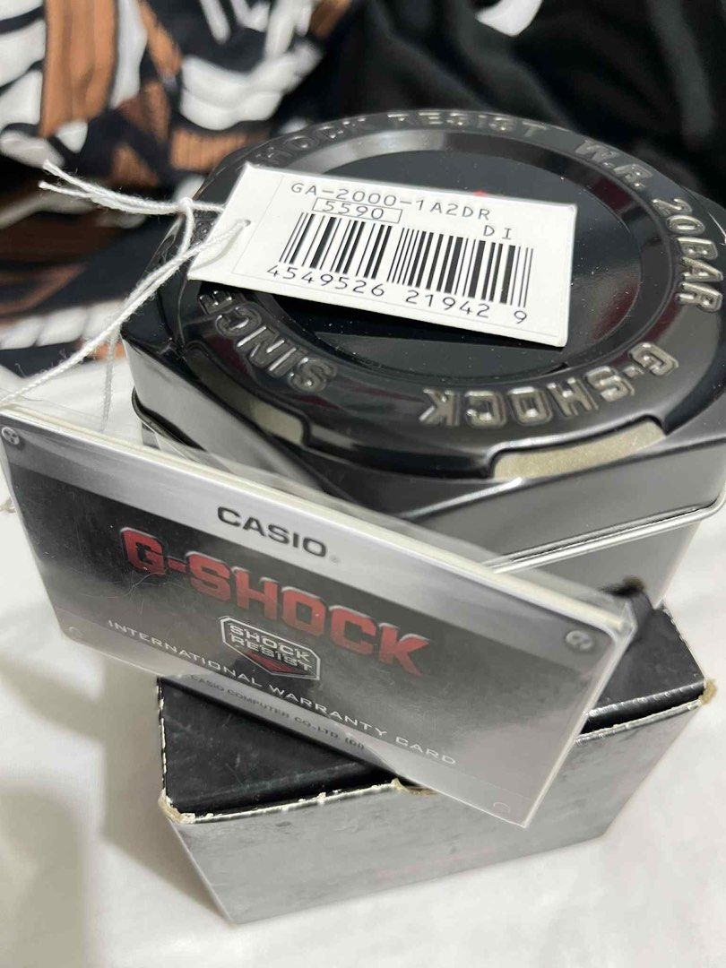 CASIO G SHOCK GA-2000 (Category: Men's Watches) located in Caloocan City. Submitted by Ced19 (Listing ID 1379359874, Image 3). Description: Casio Gshock GA-2000 used. Complete with box. With minimal dent see pic for ref. Nego offer lang po❗️ .