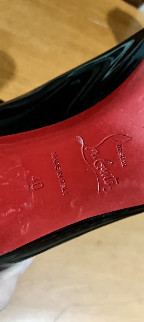 Christian louboutin (Category: Heels) located in Manila. Submitted by meadow_collection123 (Listing ID 1379491704, Image 2). Description: For sell my Christian louboutin. also if you have any question about this shoe im open to ask, thank you!!.