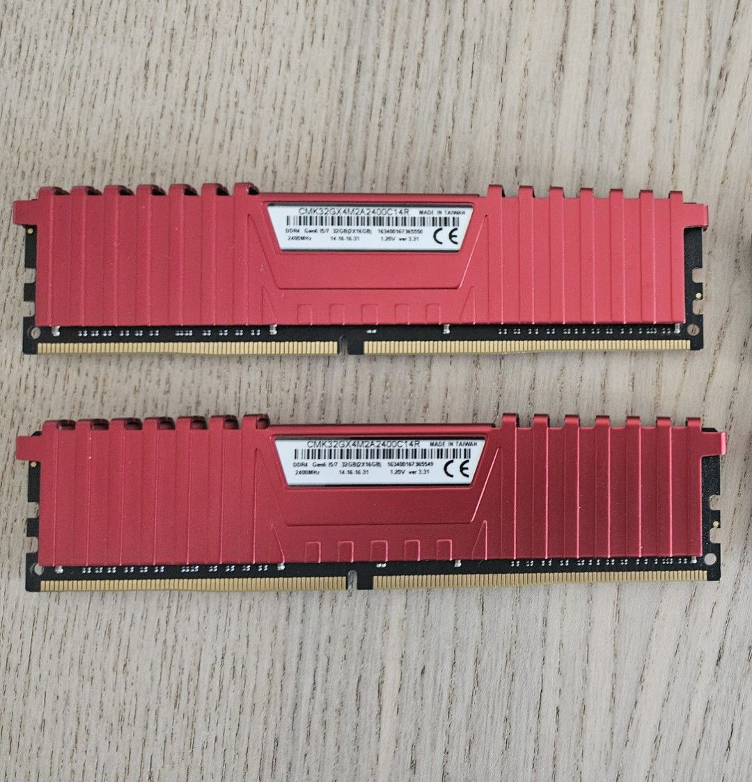 Corsair Vengeance LPX DDR4 2400mhz RAM 1.2v 2x16gb63220269558915111