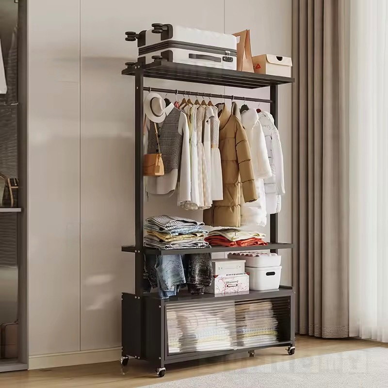 Double Rail Clothes Rack | Multi-Tier Clothes Drying Rack | Open ...