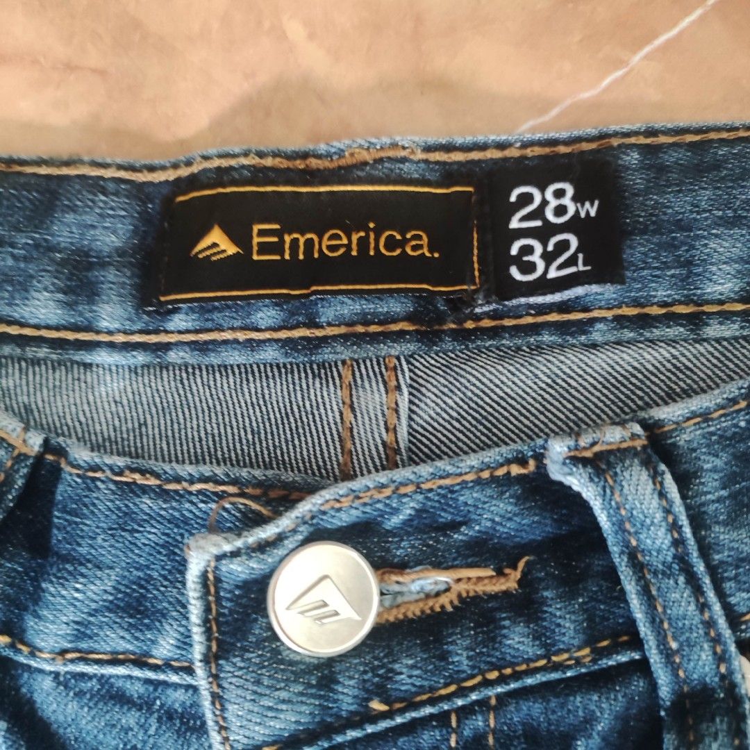 EMERICA pants...220 (Category: Jeans) located in Taguig. Submitted by lawrence_stuff (Listing ID 1379340853, Image 2). Description: Fs EMERICA pants...220 Waistline 28-29 Length 36.5 Dm.