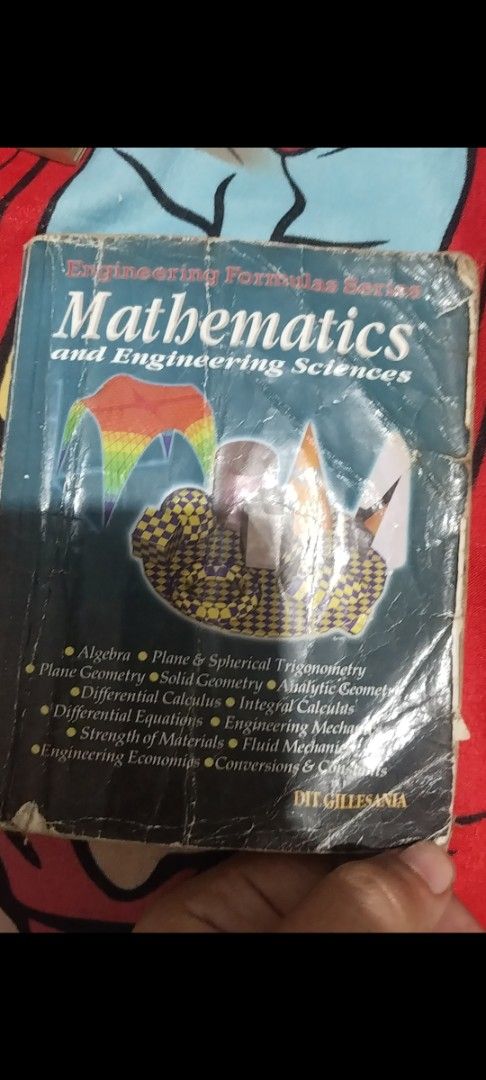 Engineering formulas Series (Category: Textbooks) located in Villasis. Submitted by vaaaaalee (Listing ID 1379496780, Image 1). Description: Old and not authentic No missing pages.