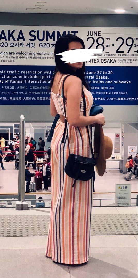 Forever21 Jumpsuit (Category: Jumpsuits) located in Pasig City. Submitted by sasha_0121 (Listing ID 1379344978, Image 1). Description: •LAST PRICE POSTED• Brand: Forever21 Note:Ginamit lang nung travel Size: posted (can for to Medium) 28-30 waist line Style: Cotton and garterized top (pls see pictures posted) + with open back .