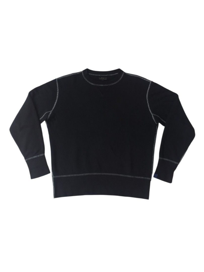 ループウィラー　FREEMANS SPORTING CLUB×LOOPWHEELER　CREW-NECK SWEAT　スエット　スウェット　黒　Ｍ ループウィラー FREEMANS SPORTING CLUB 黒 スウェット ループウィラー