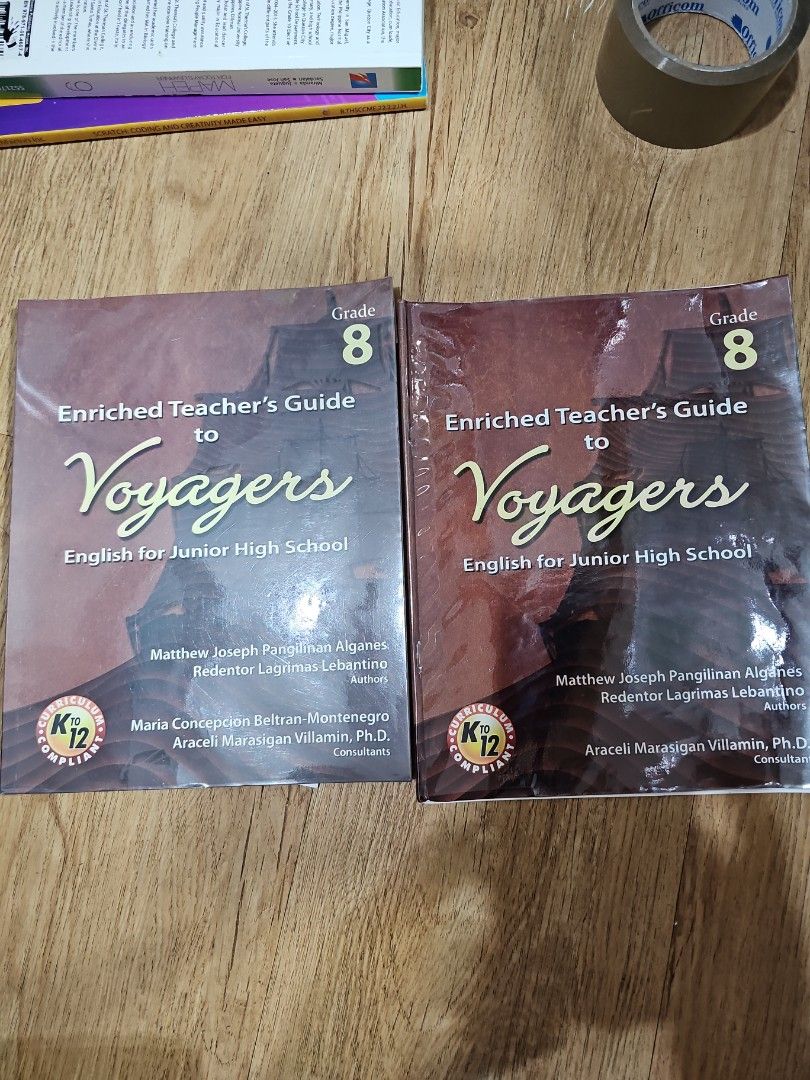 Grade 8 Voyagers with Teacher's Manual (Category: Textbooks) located in Pasig City. Submitted by mightywolf.69ccc9 (Listing ID 1320334403, Image 3). Description: Clean, good as new and with plastic cover.