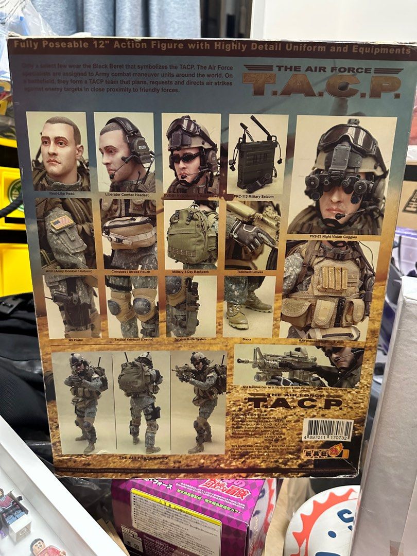 Hot toys THE AIR FORCE TACP solider 兵人1:6 12吋HOTTOYS, 玩具收藏