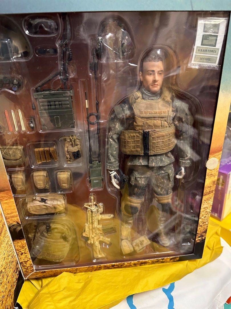 Hot toys THE AIR FORCE TACP solider 兵人1:6 12吋HOTTOYS, 玩具收藏