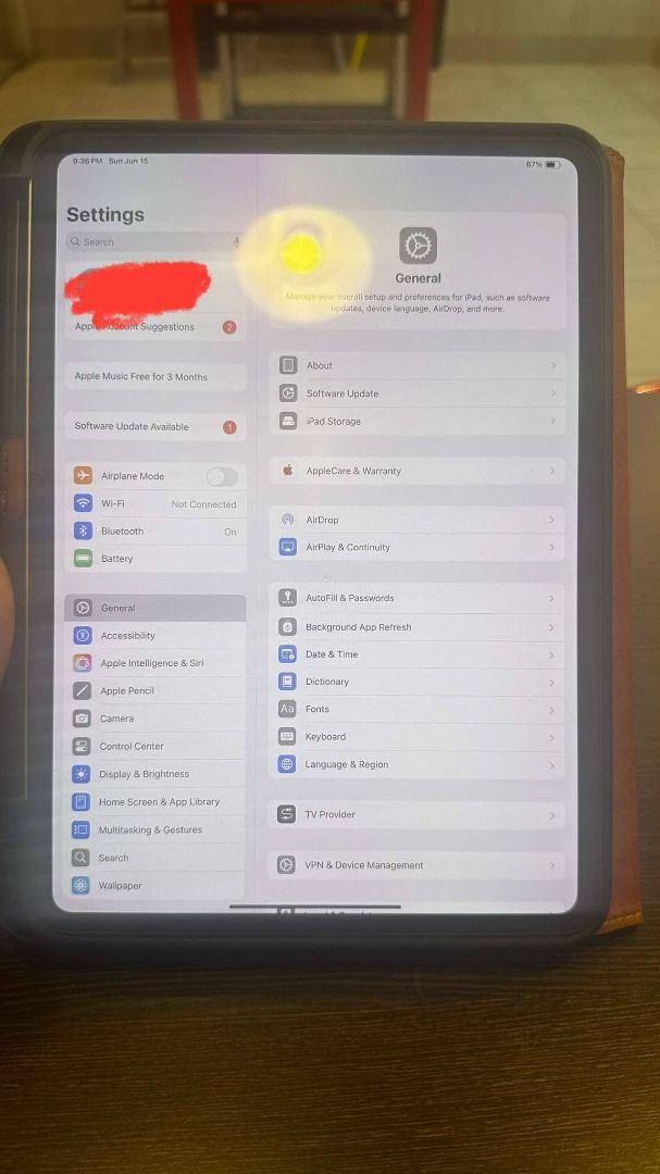 iPad Pro M4 w/ Free Apple Pencil Pro (Category: iPad) located in Manila. Submitted by rafaellab46964 (Listing ID 1379360514, Image 3). Description: Valued at 80k Selling for 65K With Warranty Until October 2025 Specs: Ipad Pro M4 11’ 256GB Wifi Only + Apple Pencil Pro Inclusions: Cases: Faux Leather & Silicon Elago Pencil Sleeve Pencil Case Extra (6) silicon pencil tips Complete accessories and boxes Battery Health: Normal Max Capacity: 100% Cycl