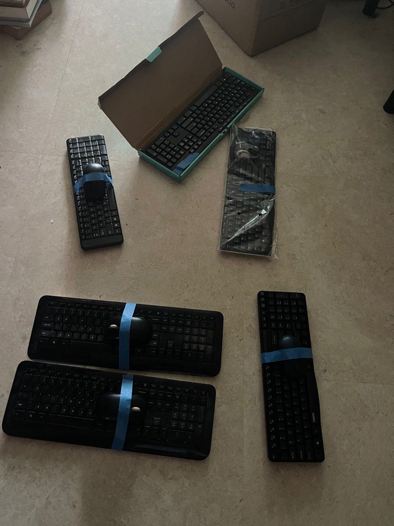 Logitech & Microsoft Keyboards and mouse, all working $10 each 63208339095298112