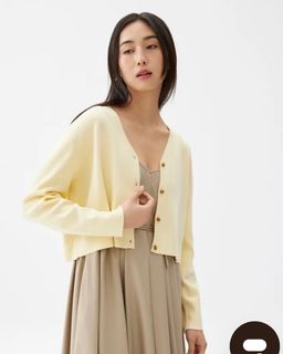 Love,Bonito Jesse Button Down Knit Cardigan (Colour: Daffodil, Size: XS) with cover64240105908099110