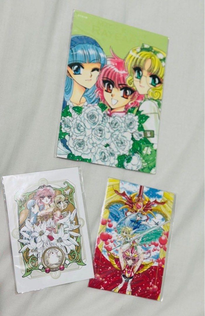 Magic Knight Rayearth Clamp Exhibit Post Cards (Category: Raw Singles) located in Binan City. Submitted by merodeclutters (Listing ID 1379403465, Image 1). Description: .