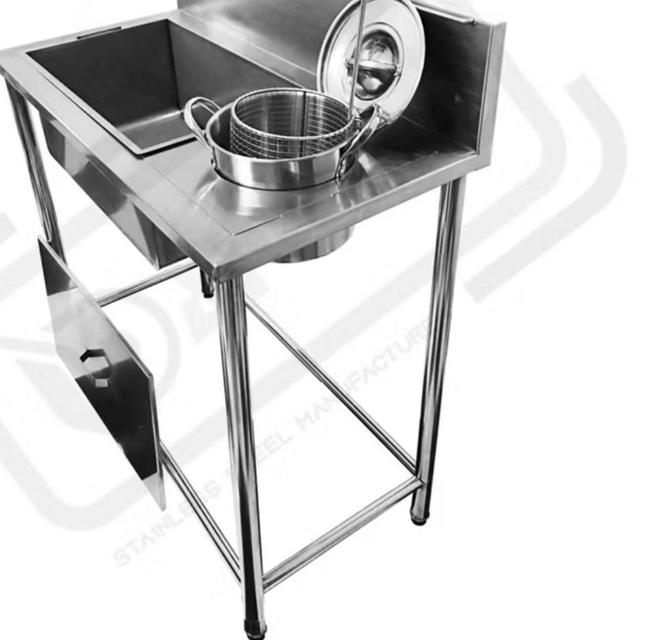 Meja Dusting / Penepungan Ayam Goreng Fried Chicken Stainless Steel ...