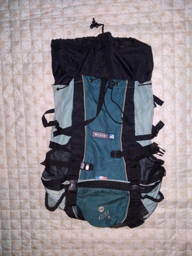 Millet Outdoor Backpack (Category: Backpacks) located in Zamboanga. Submitted by nurbya898048 (Listing ID 1379522575, Image 2). Description: Good condition Color rate 9+/10 Sign of usage 45/55 L 1450+sf Mop gcash Courier j&t Loc Zamboanga city We ship nationwide.