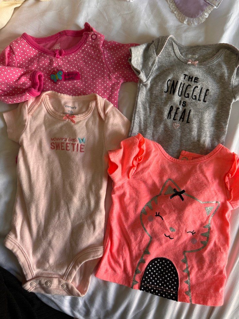 Mix Brands Newborn Top/Onesies (Category: Babies & Kids Fashion) located in San Fernando. Submitted by kringday (Listing ID 1379346873, Image 1). Description: Take All.